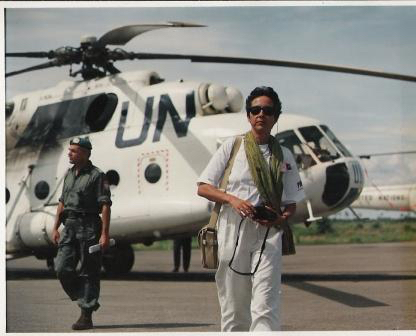 Mette Holm i Cambodia med FN/UN